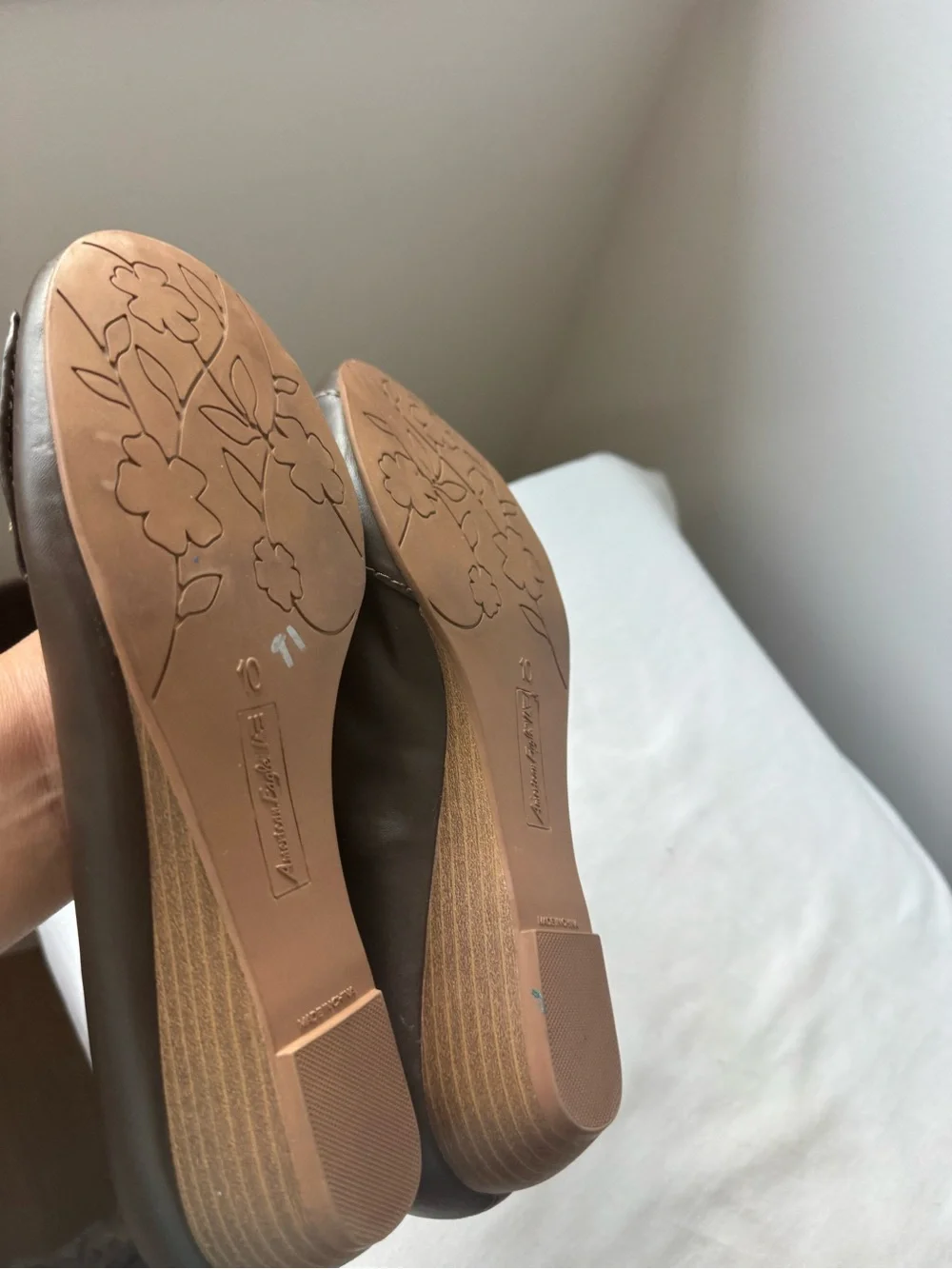 Comfort Classics Women's Brown Wedge Pumps